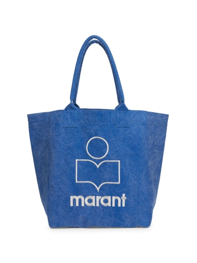 Isabel Marant Yenky Canvas Tote In Blue