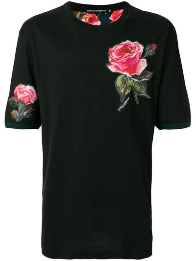 Dolce & Gabbana Rose Patch T-shirt