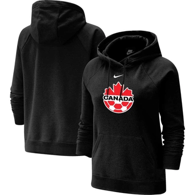 Nike Black Canada Soccer Varsity Raglan Tri-blend Pullover Hoodie