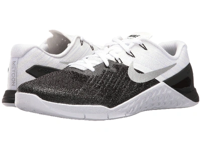 Nike Metcon 3 In Black/white/metallic Silver | ModeSens