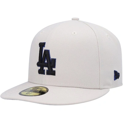 New Era Khaki Los Angeles Dodgers Stone Dim Undervisor 59fifty Fitted Hat