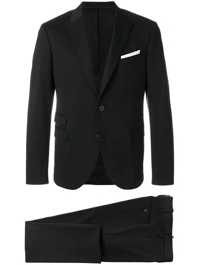 Neil Barrett Two Piece Formal Suit In Black