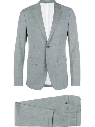 Dsquared2 Manchester Checked Suit In Grey