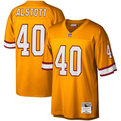 Mitchell & Ness Mike Alstott Orange Tampa Bay Buccaneers Big & Tall 1996 Retired Player Replica Jers