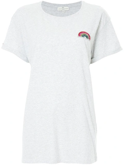 Anya Hindmarch Diamante Rainbow T-shirt In Grey