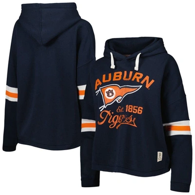 Pressbox Navy Auburn Tigers Super Pennant Pullover Hoodie