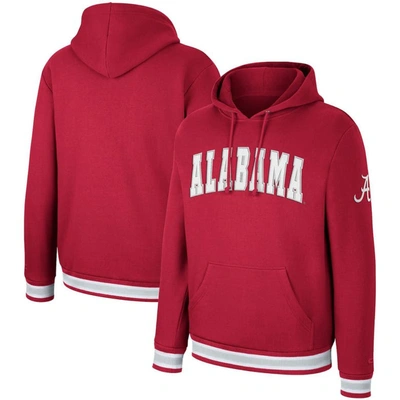 Colosseum Crimson Alabama Crimson Tide Varsity Arch Pullover Hoodie In Cardinal