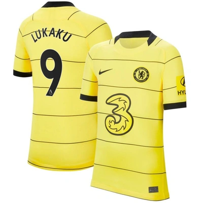 Nike Kids' Youth  Romelu Lukaku Yellow Chelsea 2021/22 Away Replica Player Jersey