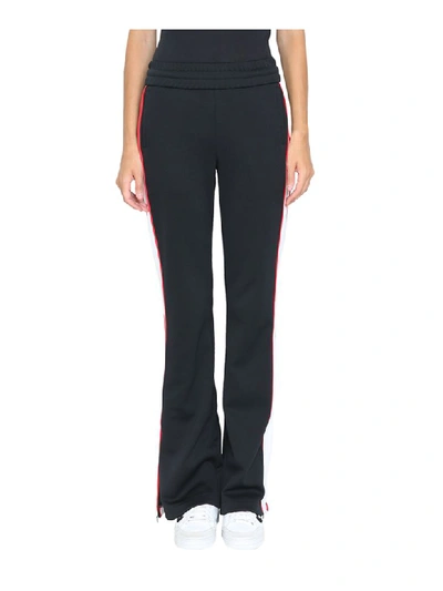 Off-white Wide Leg Track Pants In Black