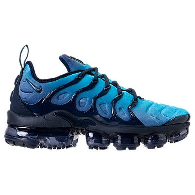 Nike Air Vapormax Plus Running Shoes In Obsidian/photo Blue/black