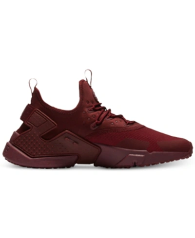 Nike Men's Air Huarache Run Drift Casual Sneakers From Finish Line In Team Red/white