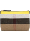 Burberry Medium Classic Pouch In Yellow