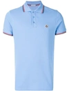 Moncler Poloshirt Mit Kontrastkragen In Blue