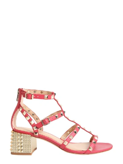 Ash Rolls Studs Sandals In Red