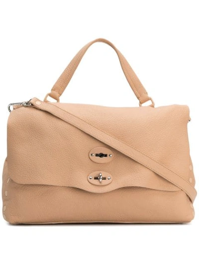 Zanellato Handtasche Mit Drehverschluss In Neutrals