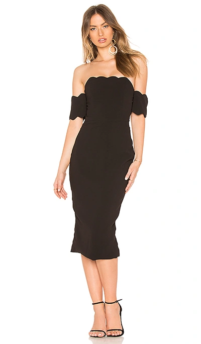 Asilio Dark Nights Strapless Dress In Black