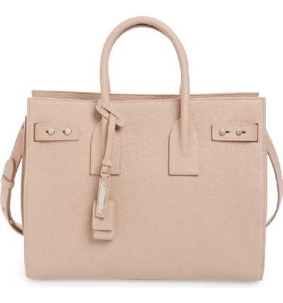 Saint Laurent Sac De Jour Small Supple Leather Bag In Nude Rose