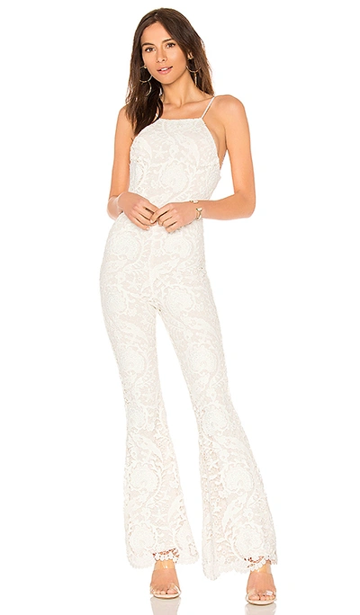 Stone Cold Fox Dylan Jumpsuit In White Lace