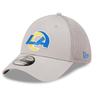 New Era Gray Los Angeles Rams Team Neo 39thirty Flex Hat