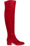 Gianvito Rossi Woman Suede Over-the-knee Boots Claret