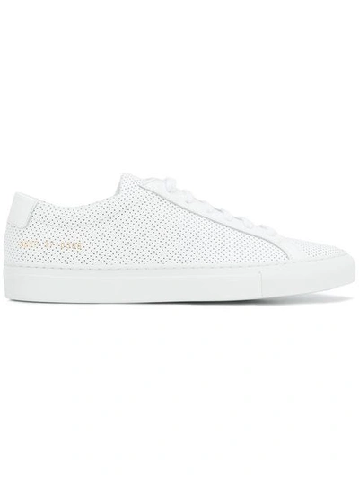 Common Projects Original Achilles Perforated Sneakers In 0506 White