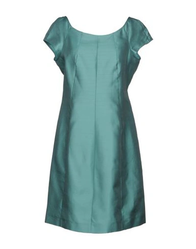 Armani Collezioni Short Dresses In Light Green