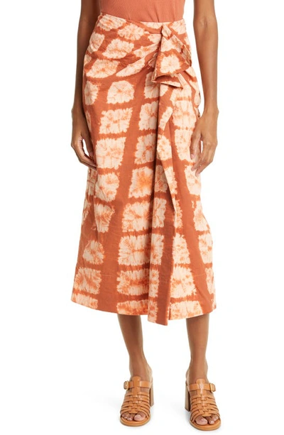 Ulla Johnson Ember Side-tie Midi Skirt In Sequoia