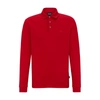 Hugo Boss Organic-cotton Polo Shirt With Embroidered Logo In Red