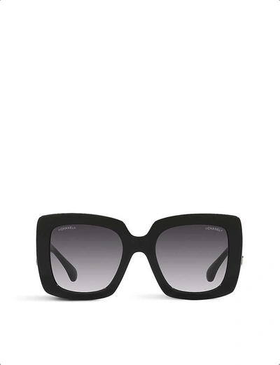 CHANEL Black Square Sunglasses for Men for sale