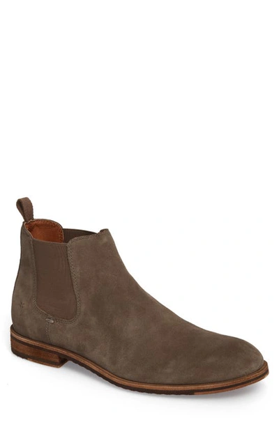 Frye Sam Chelsea Boot In Charcoal Suede