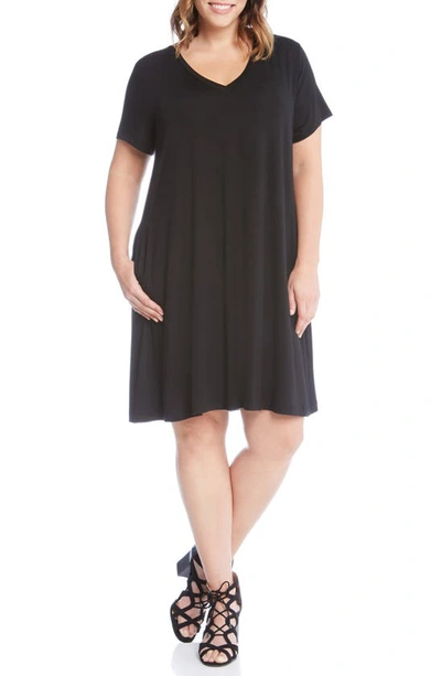 Karen Kane Quinn V-neck Pocket Dress In Black