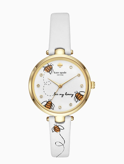 Kate Spade Bee Holland Watch In White