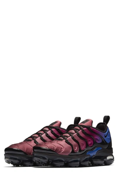 Nike Air Vapormax Plus Sneaker In Black/ Black/ Red/ Violet