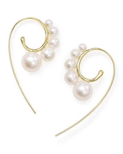 Ippolita 18k Nova Wire Earrings In Pearl