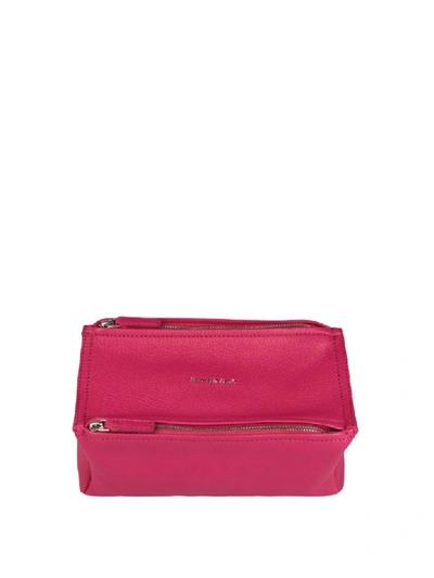Givenchy Pandora Mini Leather Bag In Pink & Purple