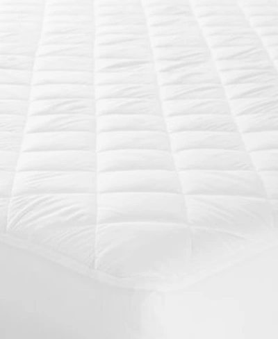 Charter Club Continuous Cool LiquiDry Temperature Regulating Mattress Pad, King, Created for Macy's - White