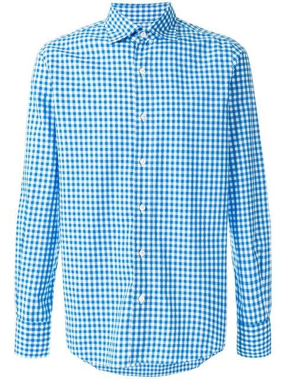 Finamore Napoli Checkered Shirt