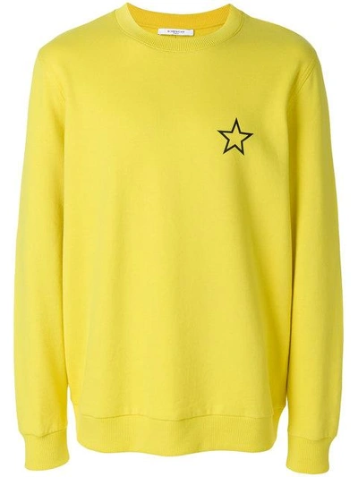 Givenchy Yellow Cotton Sweatshirt