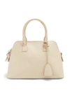 Maison Margiela 5ac Medium Leather Bag In Cream