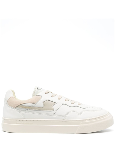 Stepney Workers Club Pearl S-strike Leather Sneaker In White Putty