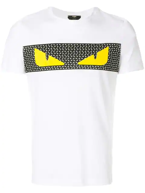 black fendi t shirt white eyes