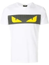 Fendi White-black-yellow Bag Bugs Cotton Jersey T-shirt