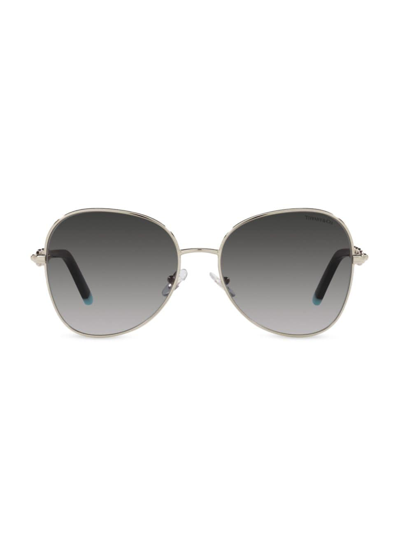 Tiffany & Co Women's 57mm Round Sunglasses In Grey Gradient