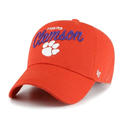 47 ' Orange Clemson Tigers Phoebe Clean Up Adjustable Hat