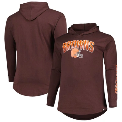 Fanatics Branded Brown Cleveland Browns Big & Tall Front Runner Pullover Hoodie