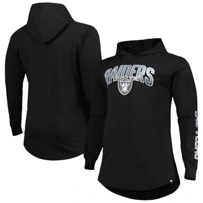 Fanatics Branded Black Las Vegas Raiders Big & Tall Front Runner Pullover Hoodie