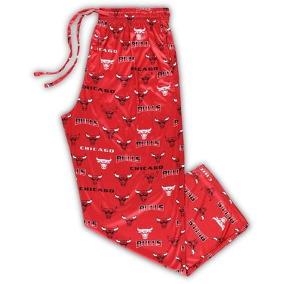 Concepts Sport Men's  Red Chicago Bulls Big And Tall Breakthrough Sleep Pants