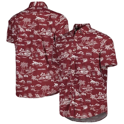 Reyn Spooner Maroon Mississippi State Bulldogs Performance Button-down Shirt