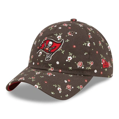 New Era Pewter Tampa Bay Buccaneers  Floral 9twenty Adjustable Hat