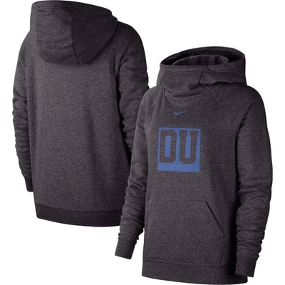 Nike Charcoal Duke Blue Devils Essential Funnel Neck Raglan Pullover Hoodie